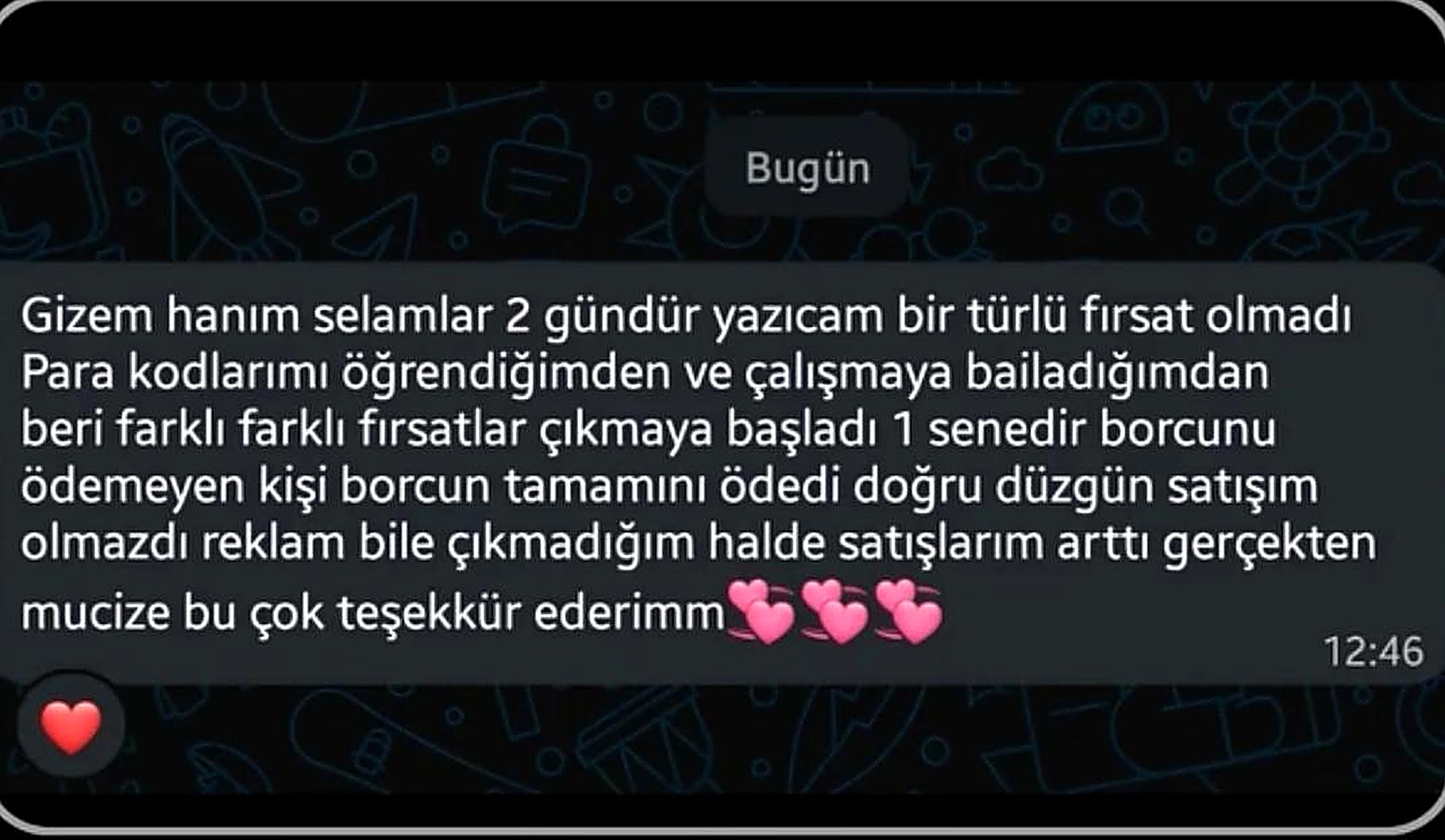 Katılımcı mesajı 2