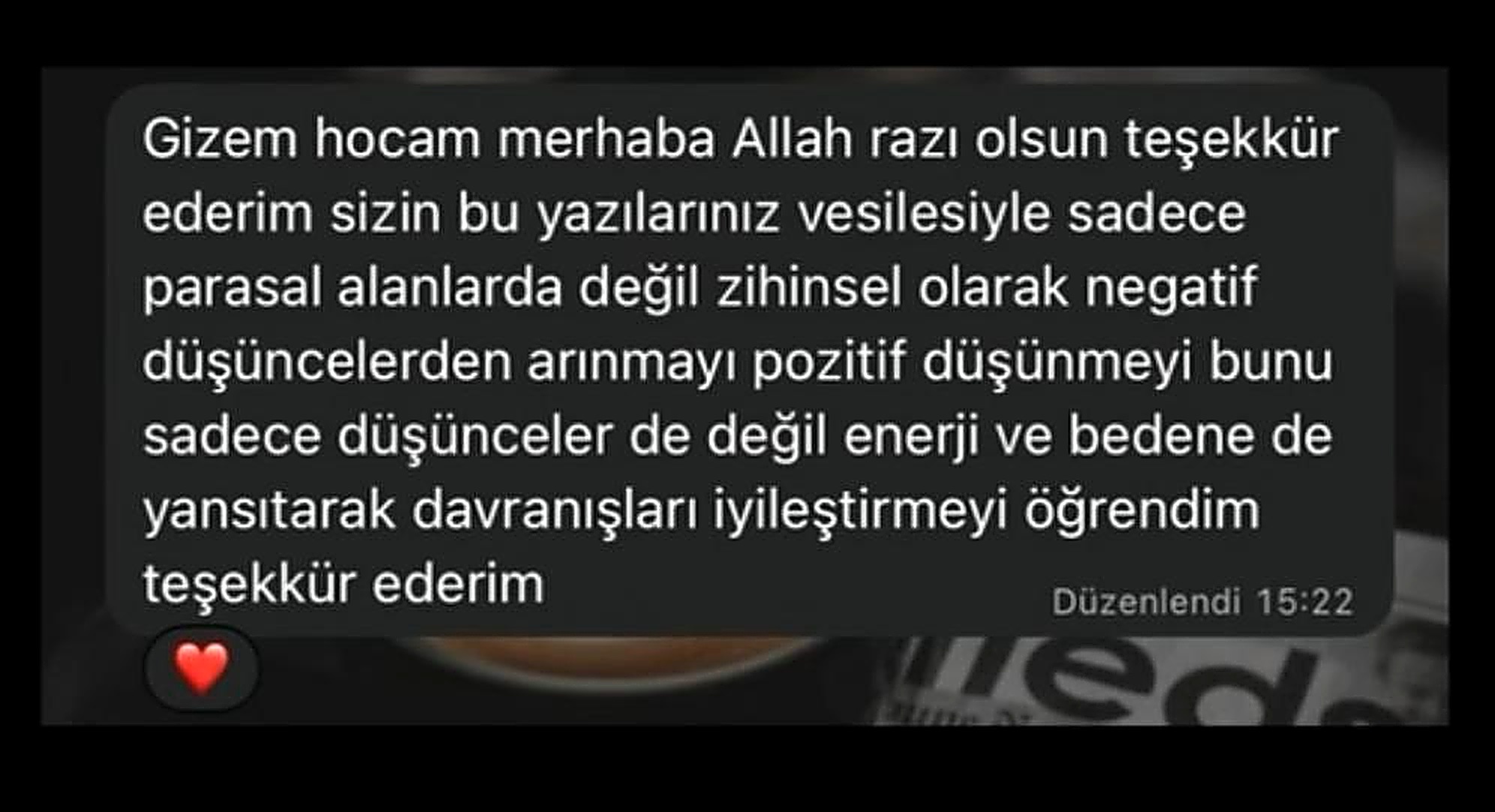 Katılımcı mesajı 5