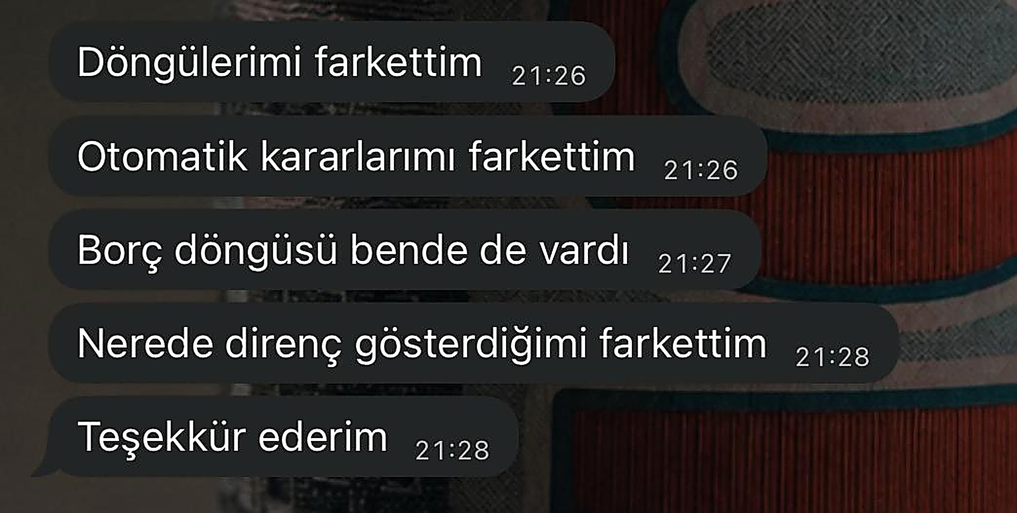 Katılımcı mesajı 1